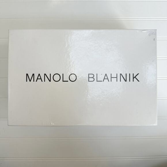 Manolo Blahnik Leopard Print Patent Leather Stiletto Pumps Heels 39.5 90mm - Picture 10 of 11